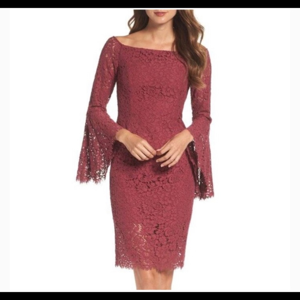 Beautiful Bardot brand offshoulder lace dress!